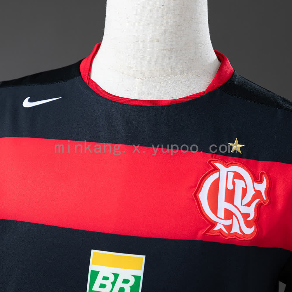 Camisa Retrô Flamengo Home 2005/06 Masculino - Preto e Vermelho