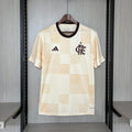 Camisa Flamengo 24/25 Adidas Pre Jogo Masculina - Bege - DA Sports Oficial