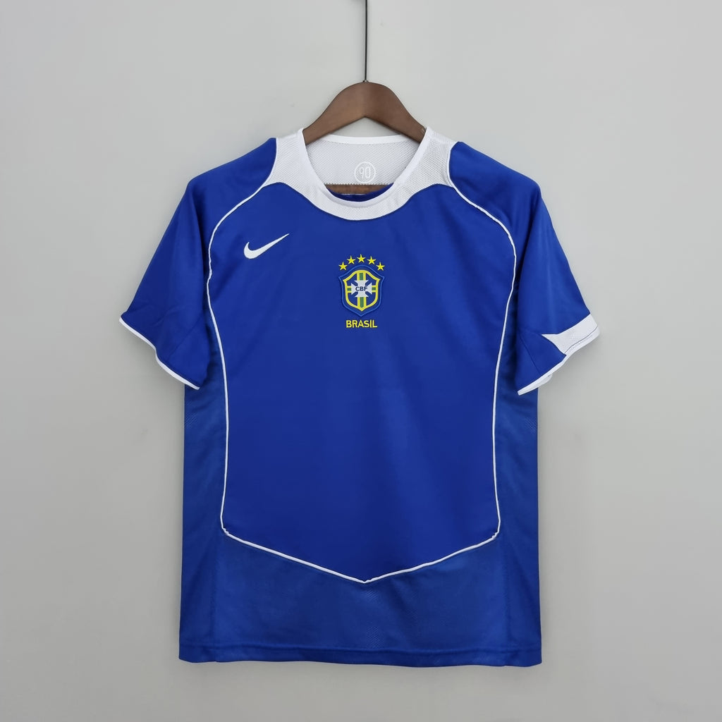 Camisa Retrô 2004 Seleção Brasileira II Nike - Azul