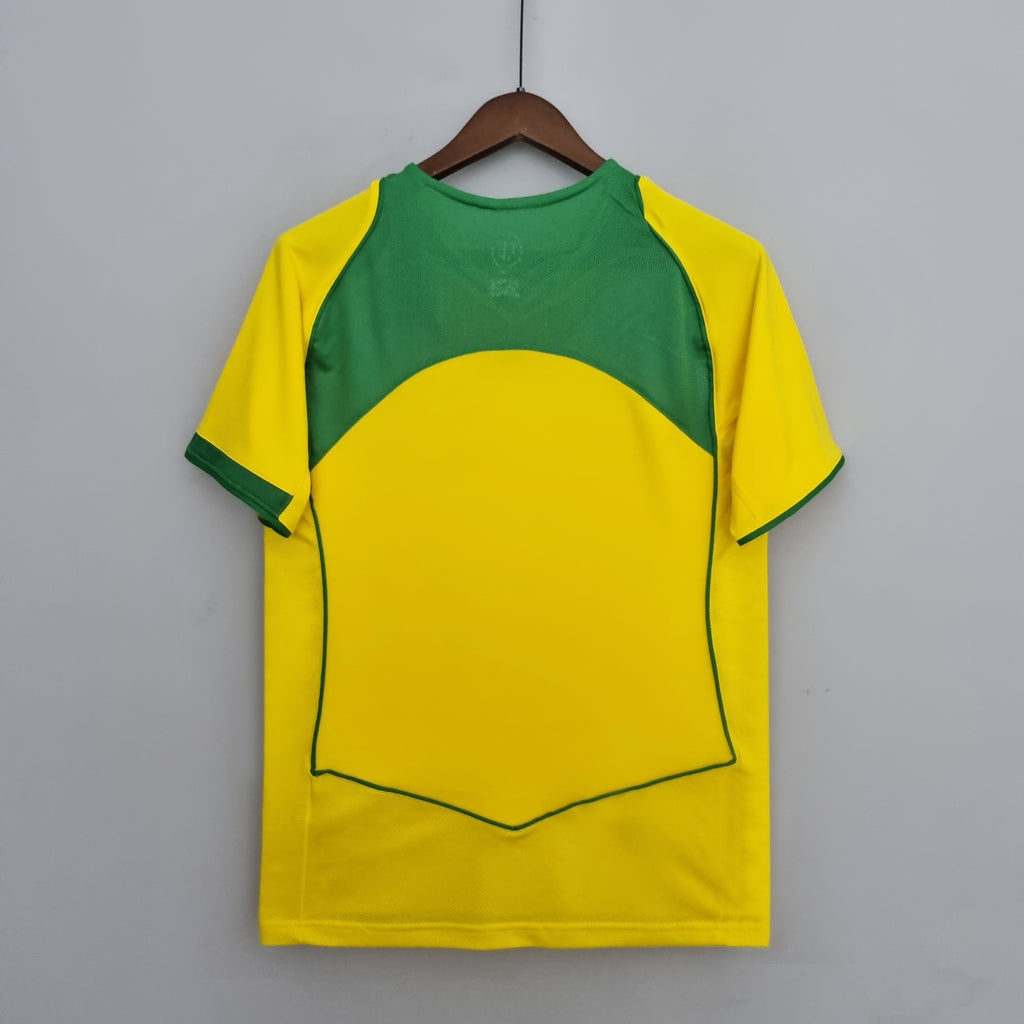 Camisa Retrô 2004 Seleção Brasileira I Nike Masculina - Amarela - Total 90