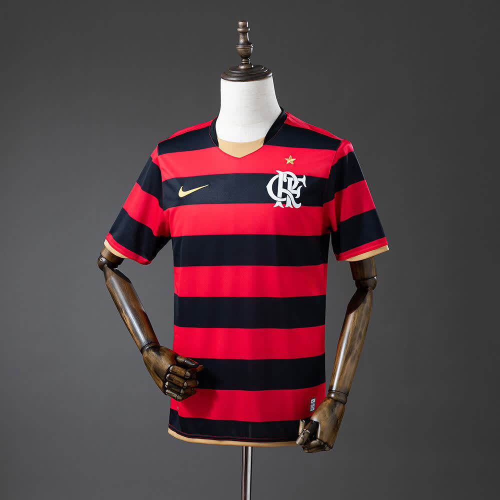Camisa Flamengo Retrô 2009 Vermelha e Preta - Nike